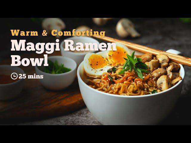 Maggi Ramen Bowl | Maggi Recipes | Ramen Recipe | Quick Noodles Recipe | Cookd