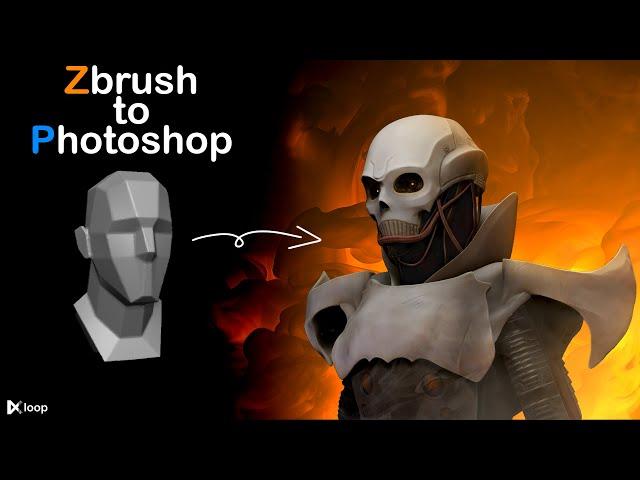 Zbrush to Photoshop : Timelapse sculpting and compositing