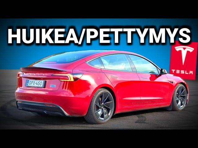 560. Tesla 3 Performance MY24- Huikea laite, mutta suorituskyky on pettymys