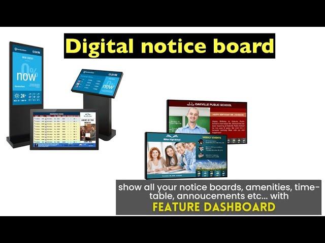 School-college digital notice board