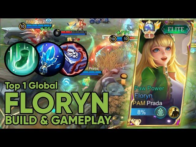 YOU CAN'T KILL FLORYN WITH THIS BUILD !! | Top 1 Global Floryn Gameplay | New Emblem & Build