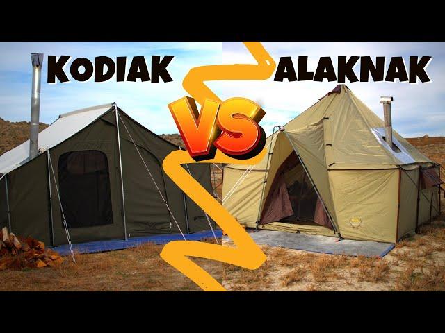 His Canvas Stove Tent was Better Than Mine. Kodiak 6170 vs Cabela's 12x12 Alaknak