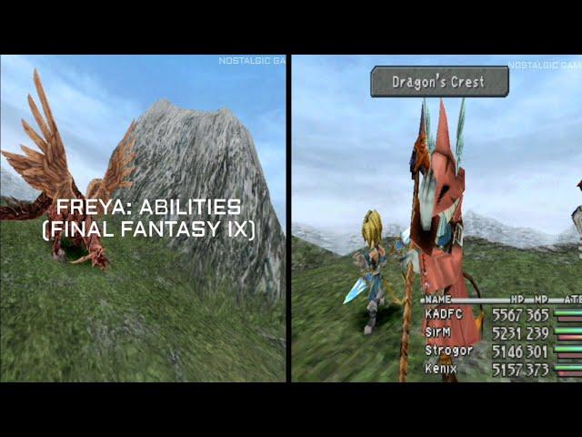 FFIX Freya All Abilities Final Fantasy 9 Classic JRPG Game