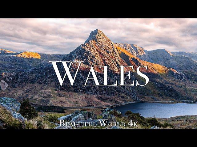 Wales 4K Drone Nature Film - Inspiring Piano Music - Relaxation On TV