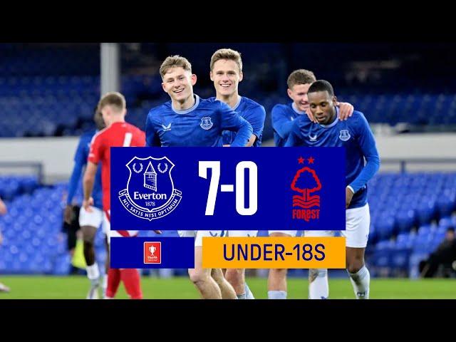 Everton 7-0 Nottingham Forest | U18 FA Youth Cup Highlights