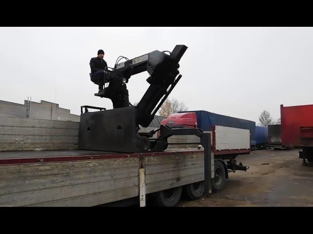 Работа манипулятора HIAB