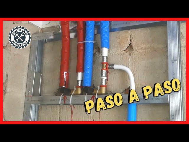 Como hacer INSTALACIÓN de AGUA para BAÑO con MULTICAPA, El Video MEJOR EXPLICADO y COMPLETO.