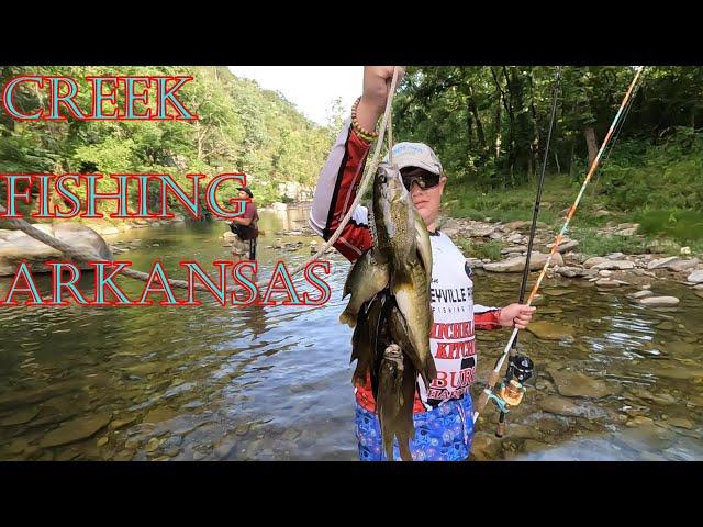 Creek fishing in Arkansas (Catch and Cook)