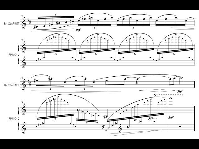 George N. Gianopoulos - City Vignettes for Clarinet and Piano, Op. 29c (2016) [Score-Video]
