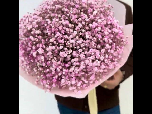 Моно Букет M  «Волшебные гипсофилы» #flowerstory #букеты #магазинцветов #цветы #гипсофилы