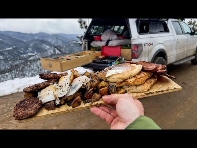 Cooking a Mountain Man Breakfast In My Truck