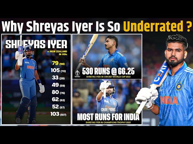 IND vs NZ: Shreyas Iyer smashed 79 (98) against NZ & becomes leading run scorer for India in CT !