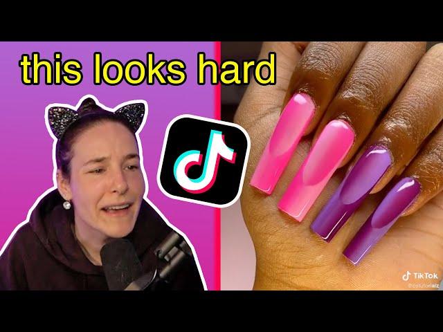 Simply Nailogical tries trending TikTok nails - Simply Stream Highlights