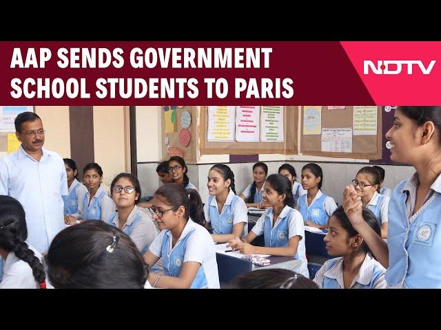 Arvind Kejriwal News | Aam Aadmi Party Sends 30 Government School Students Abroad To Study French