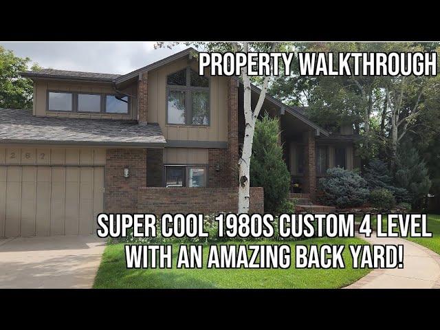 Awesome House Walkthrough: 1980s 4 Level Custom Home with an Amazing Back Yard