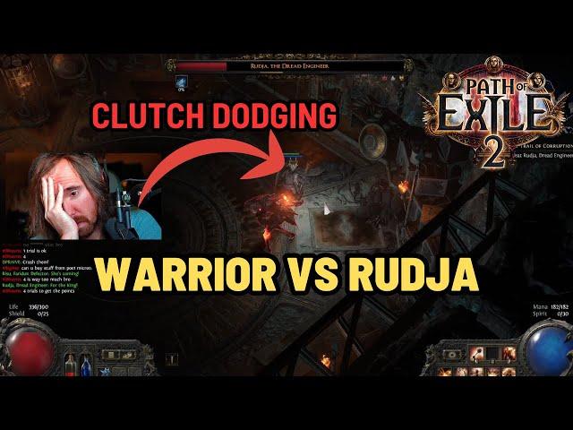 PATH OF EXILE 2 WARRIOR CLUTCH DODGING vs RUDJA... MY MOST DEATHS IN A BOSS FIGHT