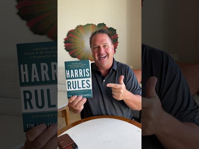 Best Selling Book HARRIS RULES, 400+ 5 Star Reviews | Real Estate Agent Books