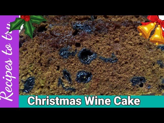 Christmas Wine Cake Recipe | Christmas Plum Cake | Step by Step guide to make Christmas Cake |