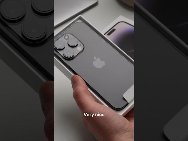 iPhone 14 Pro Space Black Aesthetic Unboxing #shorts