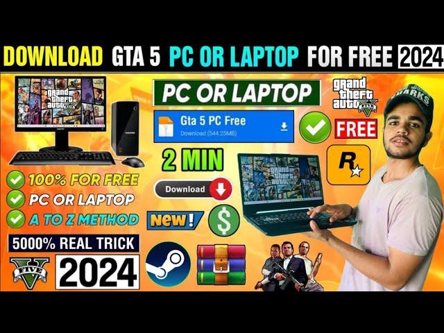  GTA 5 DOWNLOAD PC FREE | HOW TO DOWNLOAD AND INSTALL GTA 5 IN PC & LAPTOP | GTA 5 PC DOWNLOAD FREE