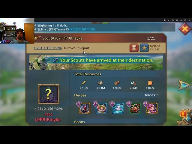 Always scout twice when attacking,  LORDS Mobile