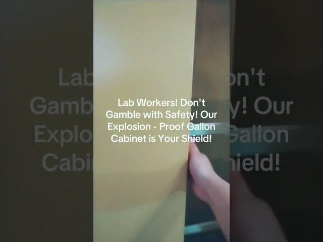 Lab Workers! Don't Gamble with Safety! Our Explosion - Proof Gallon Cabinet is Your Shield!