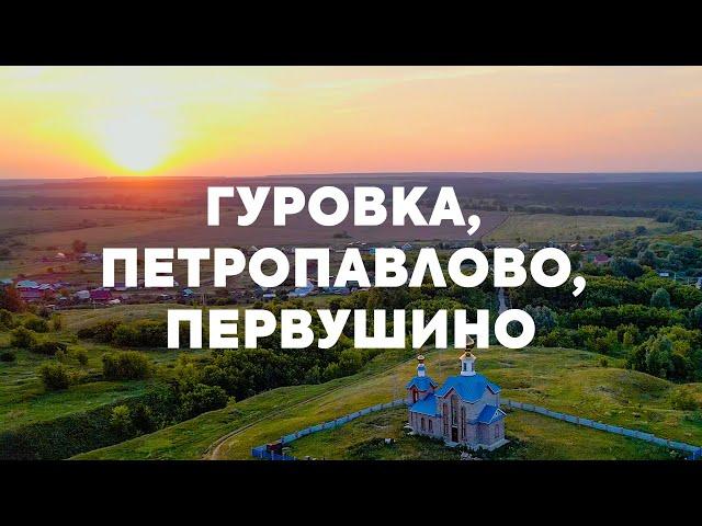 Гуровка, Петропавлово, Первушино на закате // Съемка с квадрокоптера со спокойной музыкой