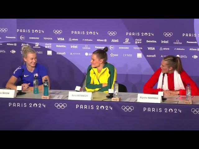 NINA KENNEDY WINS OLYMPIC POLE VAULT GOLD FOR AUSTRALIA, BEATS KATIE MOON | PRESS CONFERENCE