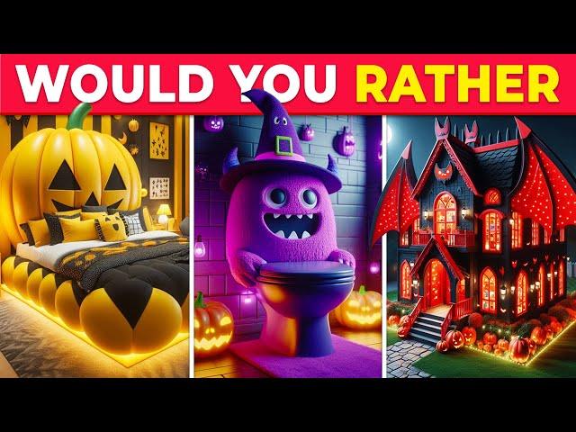 Would You Rather...? Build Your Dream House  Halloween Edition | Hardest Choices! Moca Quiz