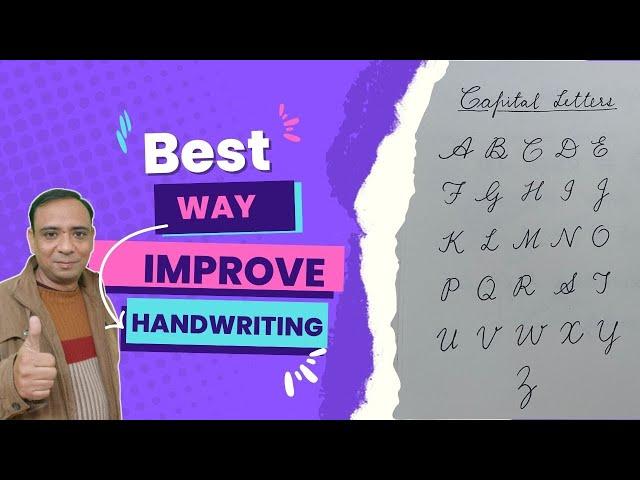 Handwriting Made Easy| Calligraphy| Capital Alphabets| Navneet Setia| Cursive Handwriting| Part-1