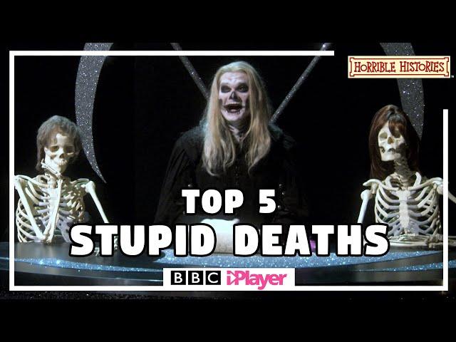 HALLOWEEN | TOP 5 STUPID DEATHS | HORRIBLE HISTORIES COMPILATION | CBBC