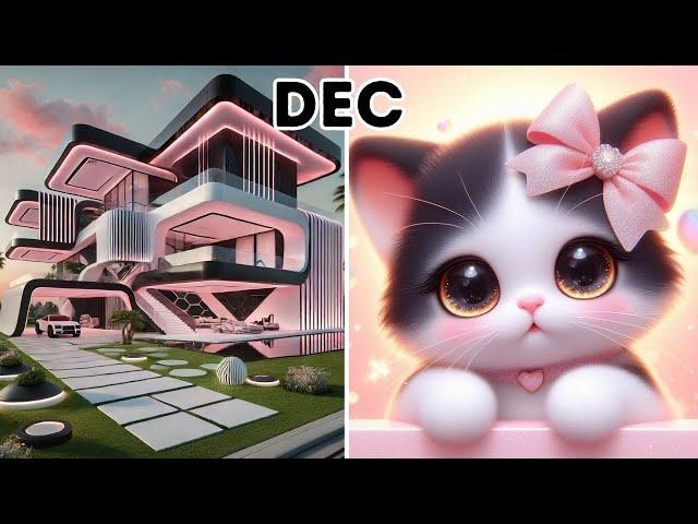 Choose Your Birthday Month to Unlock Your Futuristic House & Mini Cuties!!