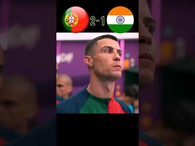 India VS Portugal 2024 | Sunil Chhetri VS Ronaldo | #shorts #ytshorts #indiavsportugal #football