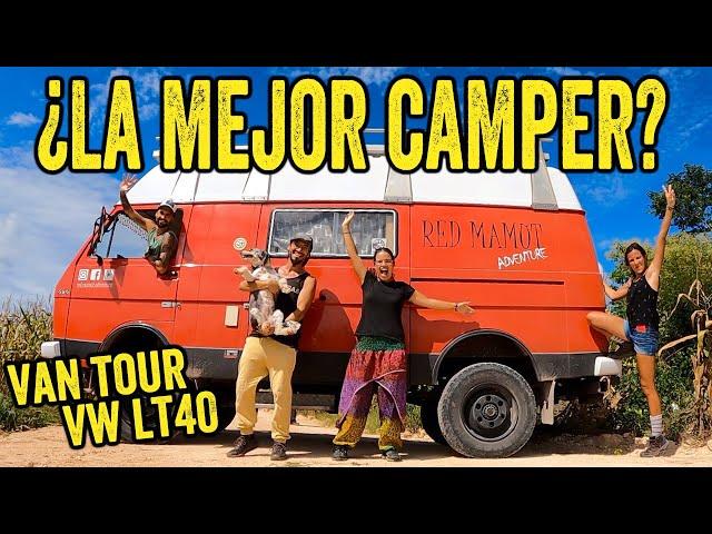 Viajan por el mundo en un CAMIÓN CAMPERIZADO de BOMBEROS 4X4  Probamos la VW LT40 CAMPER | T5-E8