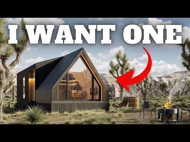 I'M IN AWE over this CHARMING A-frame prefab house! Park Model/Tiny House Tour