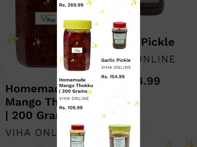 Tasty and Delicious Homemade mango pickle | Viha Online Food | Anitha Kuppusamy Viha