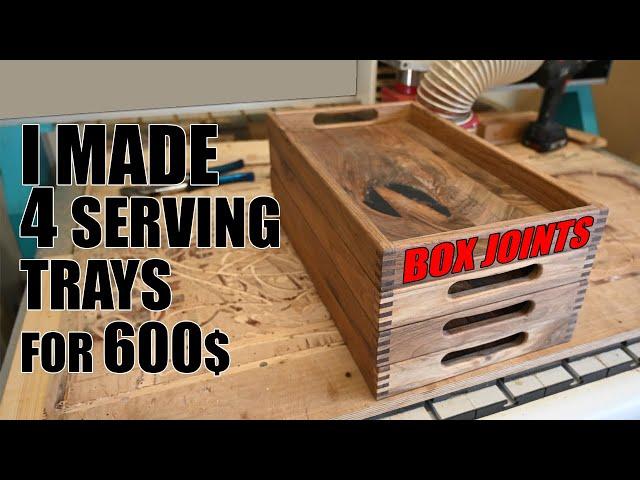 How to make HIGH-END Wooden serving tray out of walnut