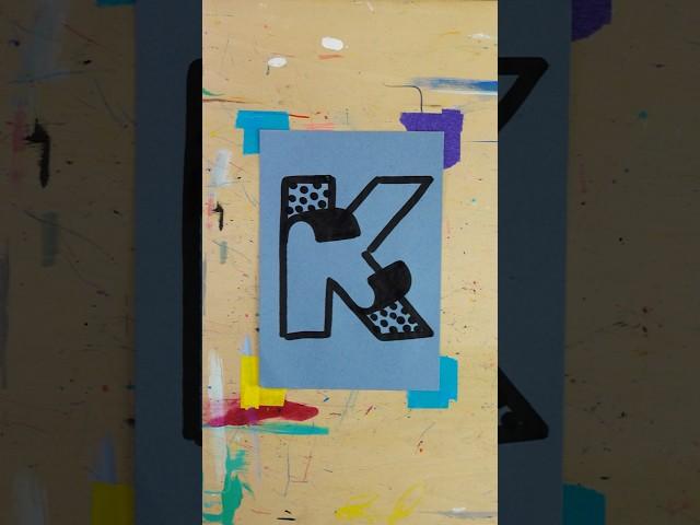 Drawing K #EveryDayLetters #drawing #art #typography #K