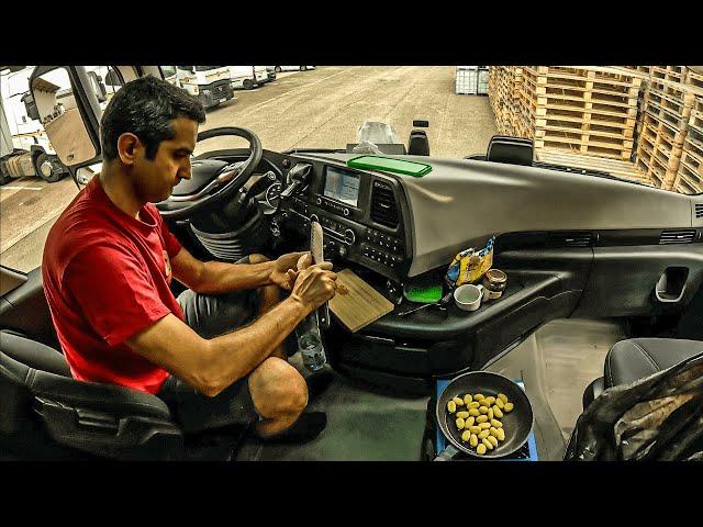 POV DRIVING ROUTINE AND CAMP IN THE TRUCK / GNOCCHI WITH SALAD