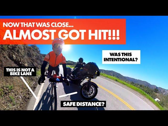 BUZZED by a motorcycle within feet | Was he too close? What this intentional road rage???