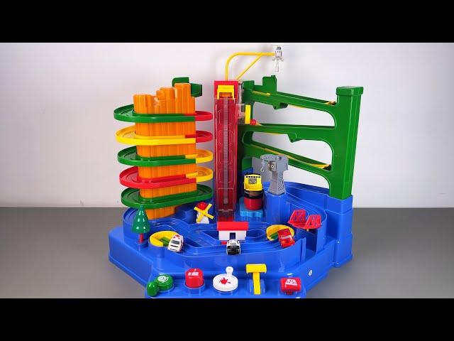 12 Minute ASMR toy unboxing Multi-layer car track adventure toy | Toy review