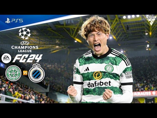 FC 24 | Celtic FC vs Club Brugge | Champions League 2024 Full Match ft. Furuhashi, Maeda | PS5™ 4K60