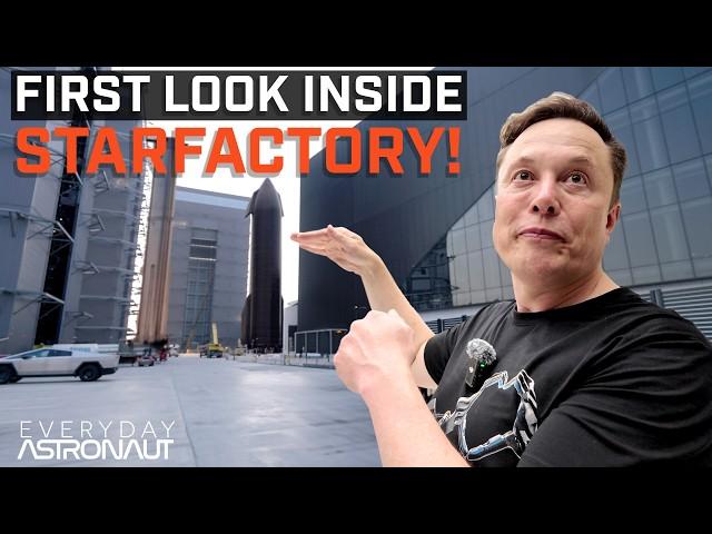 First Look Inside SpaceX's Starfactory w/ Elon Musk