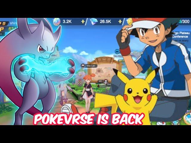 POKEVRSE IS FINALLY BACK | FREE  POKEMON GAME WITH GOOD GRAPHICS | ated playz