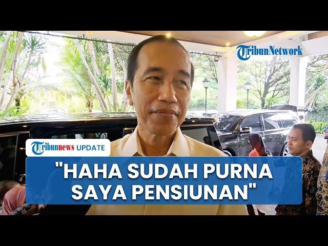 Reaksi Tawa Jokowi saat Namanya Dikaitkan Penetapan Tersangka Hasto Kristiyanto: Sudah Purna Saya