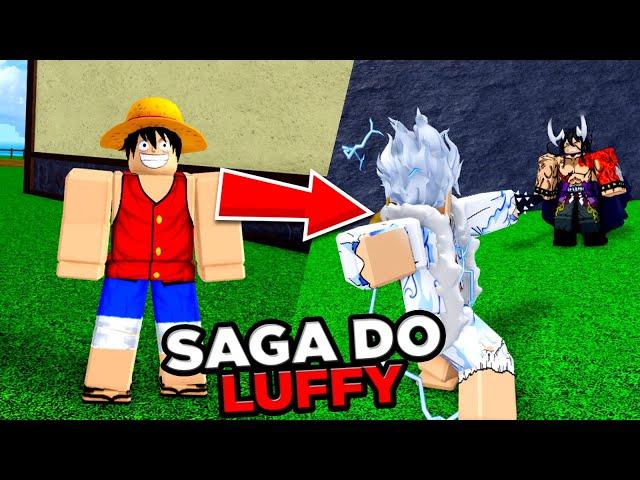 RECRIEI A SAGA DO LUFFY ATE O GEAR 5 NO BLOX  FRUITS