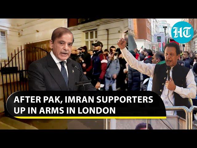 Imran Khan loyalists storm Nawaz Sharif's London home after ex-Pak PM alleged 'UK plan' | Watch