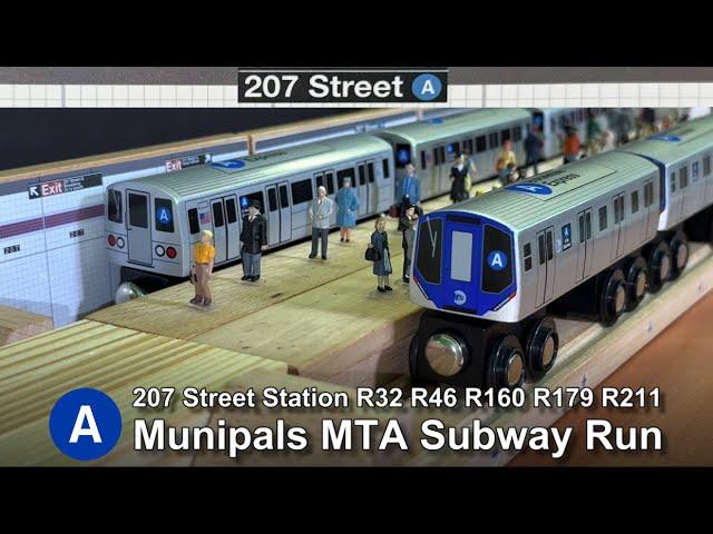 Munipals MTA 207th Street Subway Run With R32 R46 R160 R179 R211 @Trainman6000