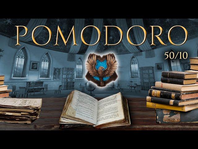 RAVENCLAW  POMODORO Study Session 50/10 - Harry Potter Ambience  Focus, Relax & Study in Hogwarts