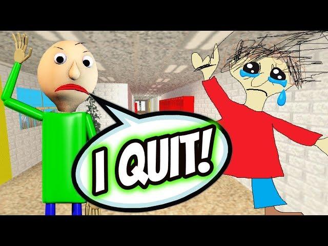 BALDI QUIT HIS JOB! | New Baldi's Basics Mod: Baldi Has Left